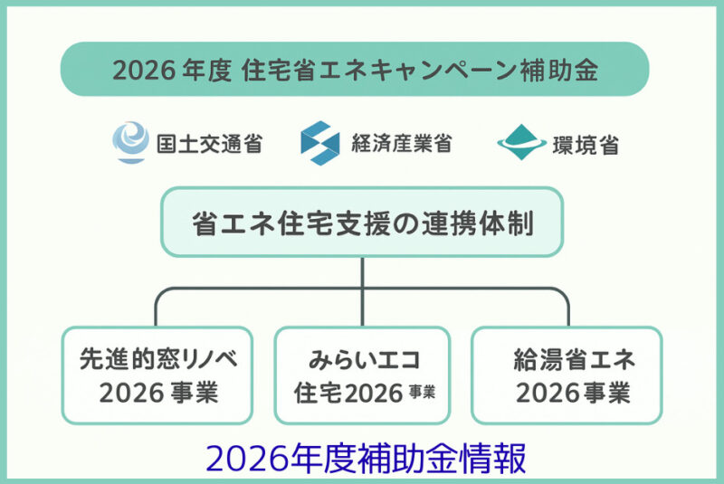 🌿【2026年度】住宅省エネキャンペーン補助金が閣議決定