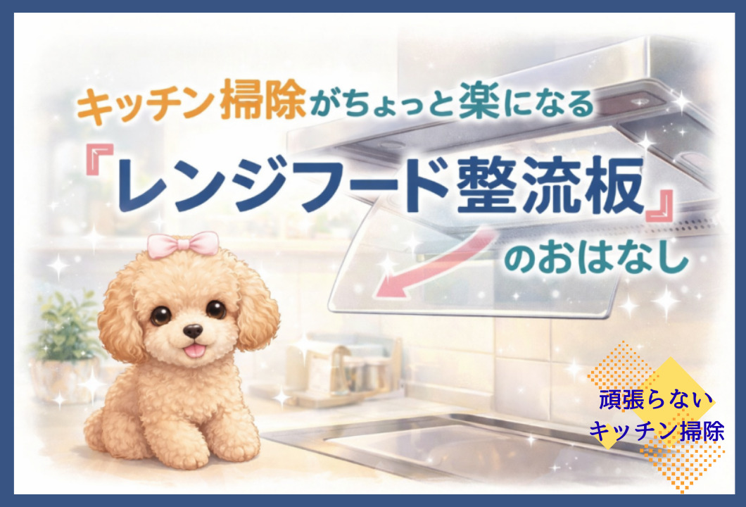 🧽🍳 キッチン掃除がちょっと楽になる˝レンジフード整流板゛のおはなし