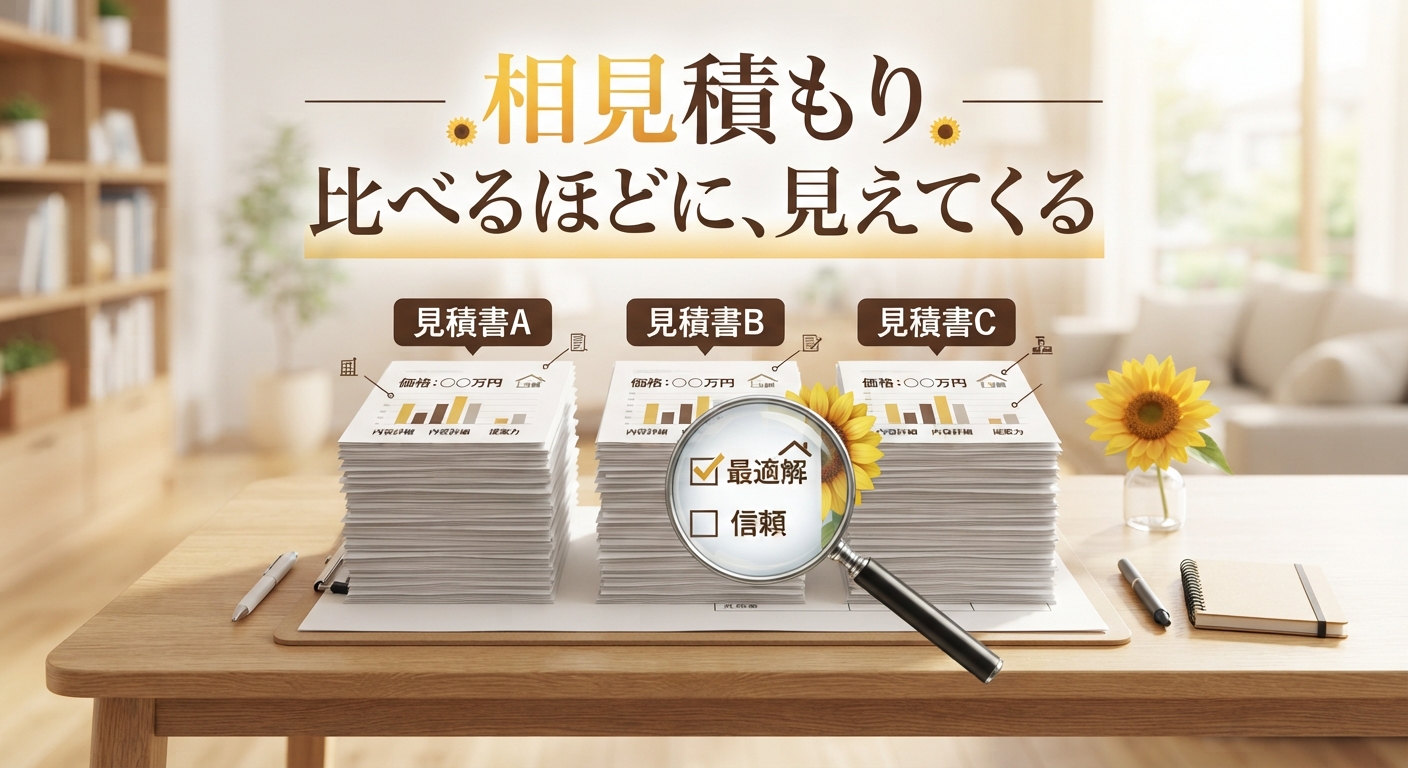 相見積もり 比べるほどに、見えてくる。